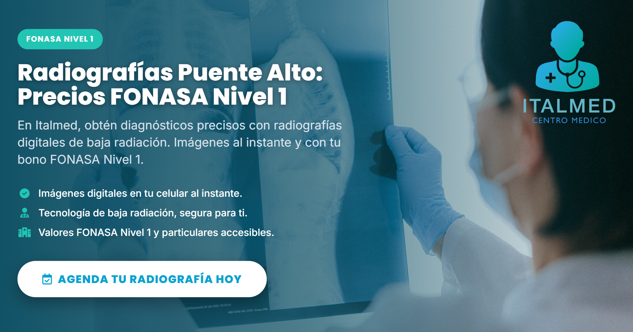 Radiografías digitales en Italmed Puente Alto