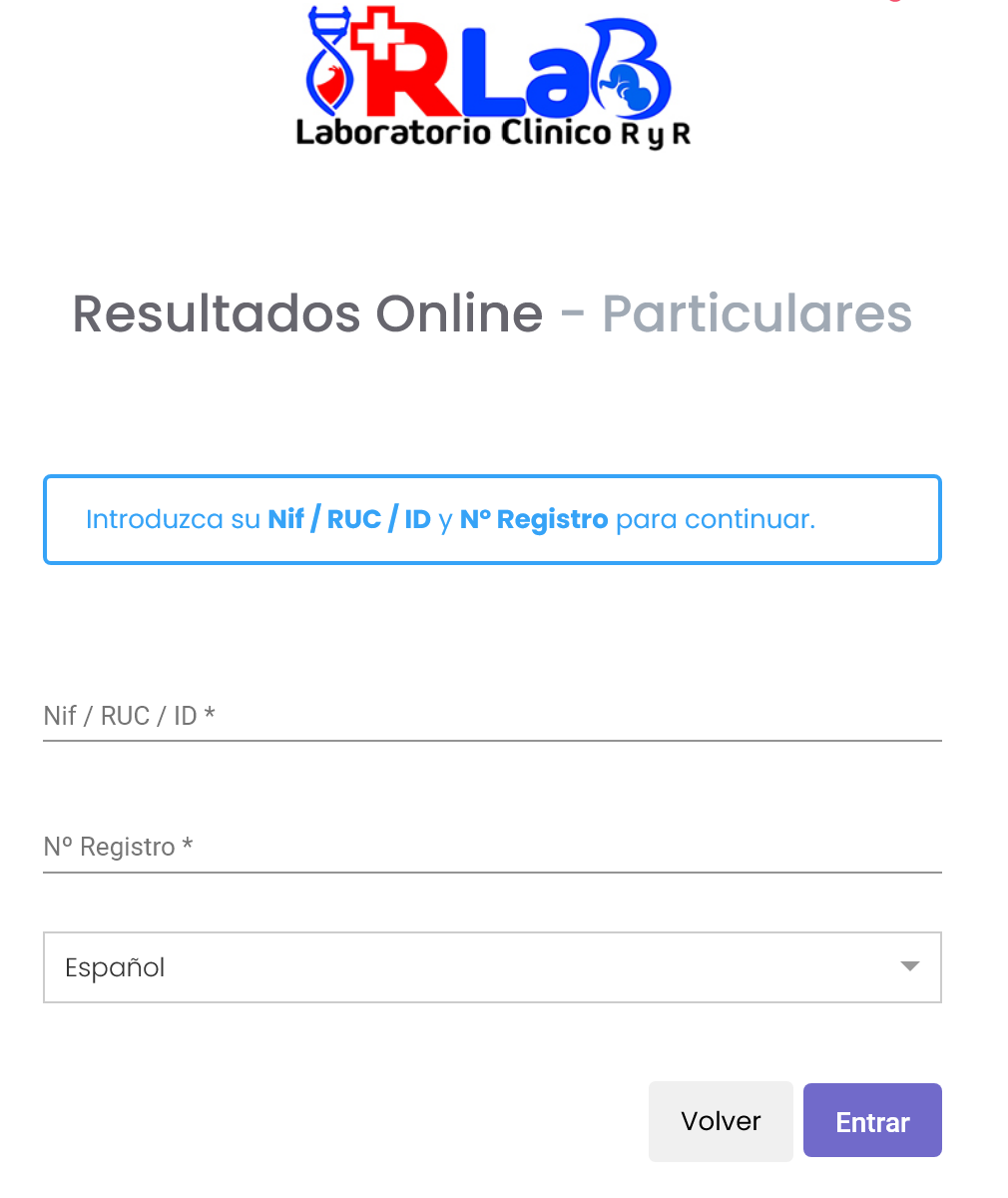 Vista de la plataforma de laboratorio